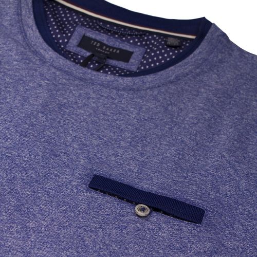 Mens Blue Climb Textured S/s T Shirt 23640 by Ted Baker from Hurleys