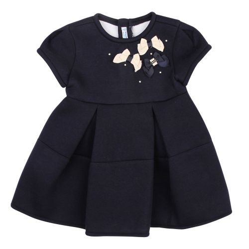 Infant Navy Bow Pleated Dress 48483 by Mayoral from Hurleys