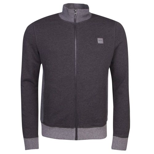 Casual Mens Black Zooms Funnel Neck Sweat Jacket 21966 by BOSS from Hurleys