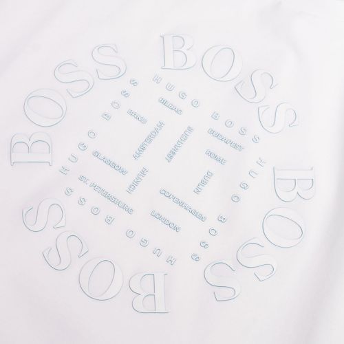 Athleisure Mens White Tee City Circle Logo S/s T Shirt 74071 by BOSS from Hurleys