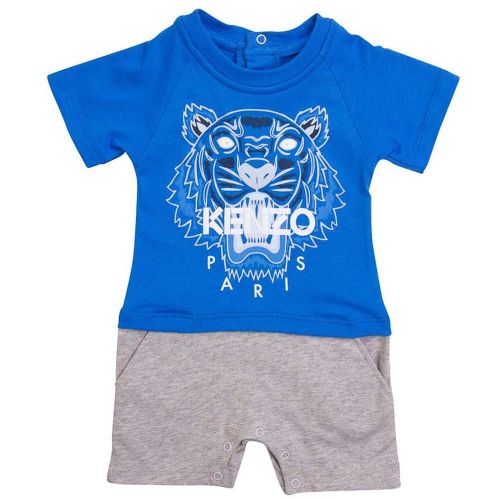Baby Vivid Blue Tiger 25 Babygrow 71033 by Kenzo from Hurleys