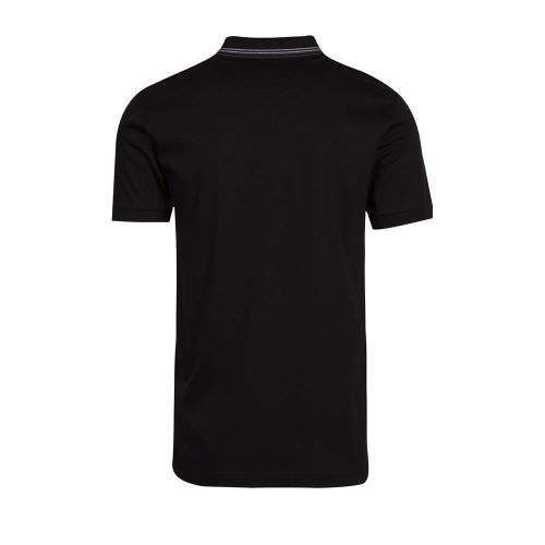 Athleisure Mens Black Paule 1 Tipped Slim Fit S/s Polo Shirt 81764 by BOSS from Hurleys