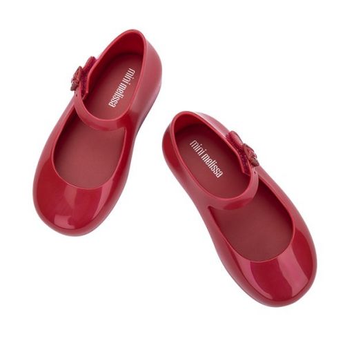 Girls Patent Red Mini Dora Shoes (4-11) 110921 by Mini Melissa from Hurleys