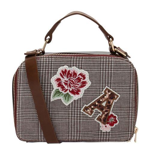 Girls Tartan Floral Patch Crossbody Bag 48440 by Mayoral from Hurleys