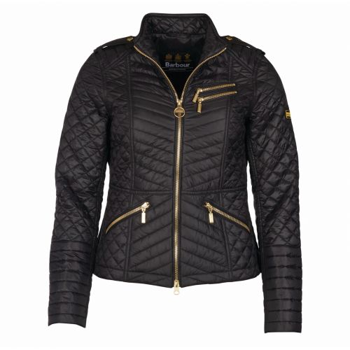 Womens Black Weld Quilted Jacket 31453 by Barbour International from Hurleys