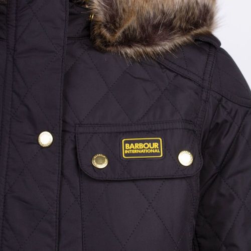 Womens Black Enduro Quilted Jacket 92444 by Barbour International from Hurleys