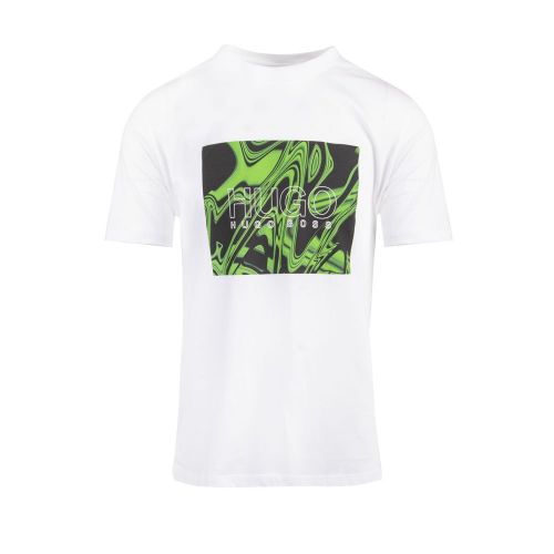 Mens White Dolive_U221 S/s T Shirt 98345 by HUGO from Hurleys
