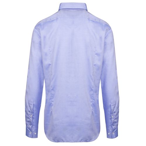 Mens Blue Kenno Textured Slim Fit L/s Shirt 36851 by HUGO from Hurleys