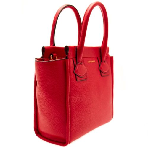 Womens Red Lyra Leather Small Bag 66605 by Lulu Guinness from Hurleys