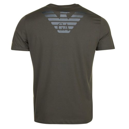 Mens Khaki Chest Eagle S/s T Shirt 22444 by Emporio Armani from Hurleys
