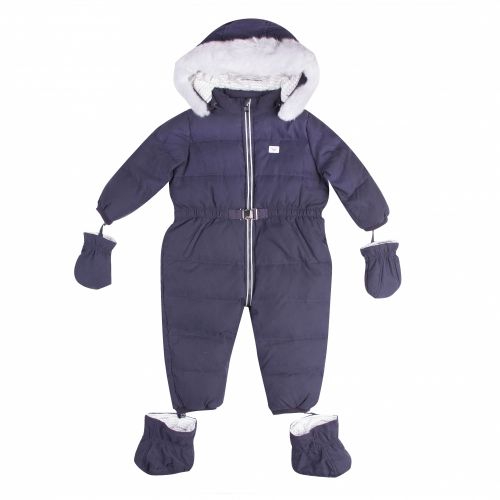 Baby Navy Branded Snowsuit 30736 by Emporio Armani from Hurleys