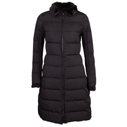 Womens Black Down Puffer Jacket 70238 by Armani Jeans from Hurleys