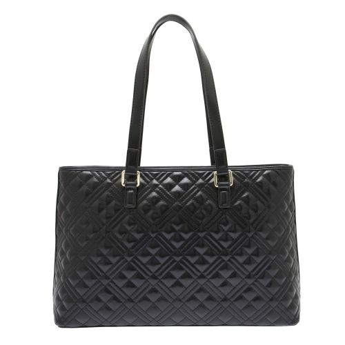 Womens Black Diamond Quilted Shopper Bag 53178 by Love Moschino from Hurleys