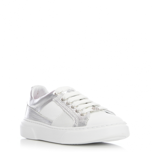 Womens White Auran Trainers 99456 by Moda In Pelle from Hurleys