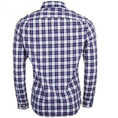 Mens Medieval Blue P55 Check Slim Fit L/s Shirt 61646 by Original Penguin from Hurleys