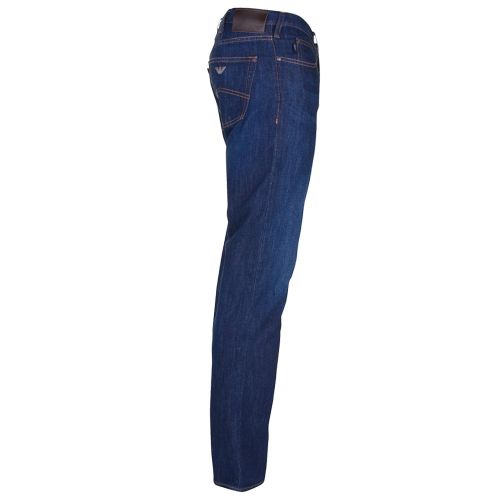 Mens Blue Wash J21 Regular Fit Jeans 69543 by Armani Jeans from Hurleys