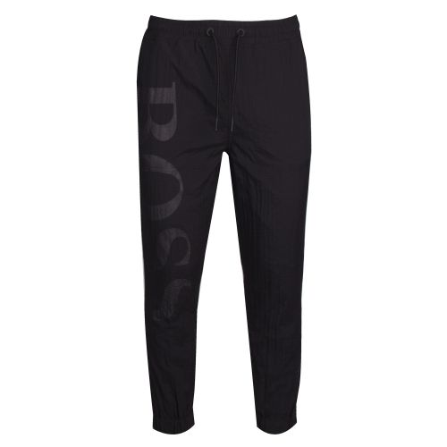 Casual Mens Black Salty Ripstop Sweat Pants 37570 by BOSS from Hurleys