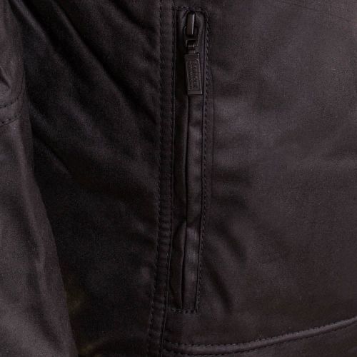 Mens Black Winter Track Waxed Jacket 64632 by Barbour International from Hurleys