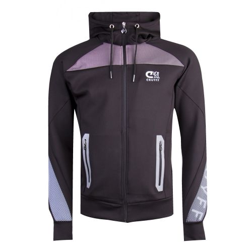 Mens Black Valco Hooded Sweat Top 33338 by Cruyff from Hurleys