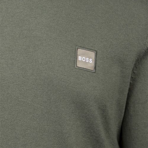 Casual Mens Khaki Kanovant Crew Knitted Jumper 99827 by BOSS from Hurleys