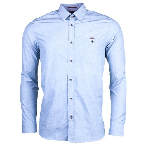 Mens Blue Newway L/s Shirt 70165 by Ted Baker from Hurleys