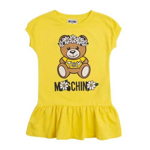 Girls Cyber Yellow Daisy Toy Dress 82619 by Moschino from Hurleys
