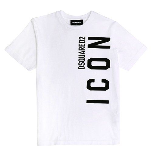 Mens White Vertical Icon Relax Fit S/s T Shirt 108187 by Dsquared2 from Hurleys