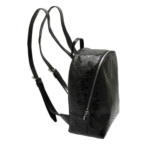 Womens Black Must Embossed Patent Backpack 76901 by Calvin Klein from Hurleys