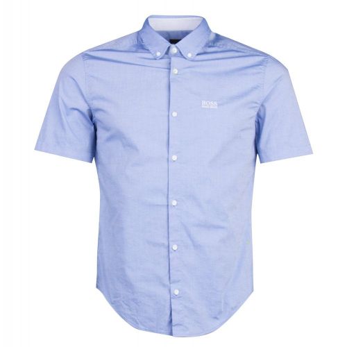 Athleisure Mens Bright Blue Biadia_R S/s Shirt 26583 by BOSS from Hurleys