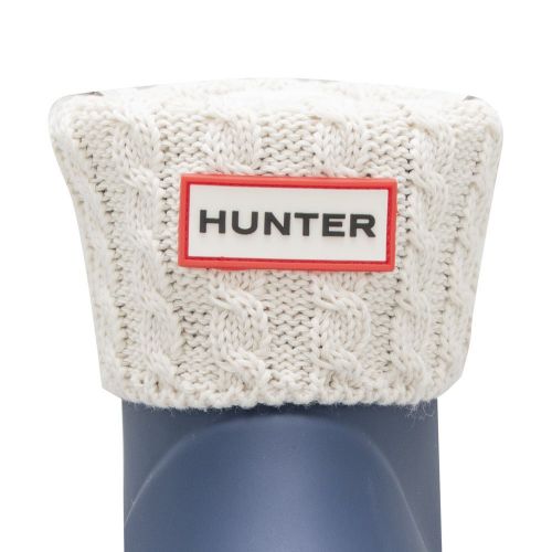 Kids White Recycled Mini Cable Socks 99088 by Hunter from Hurleys