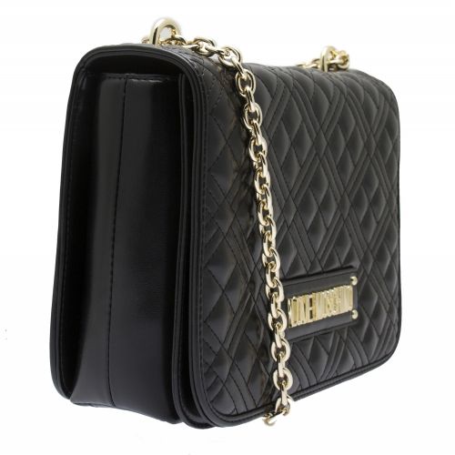 Love Moschino Bag Womens Black Diamond Quilted Shoulder