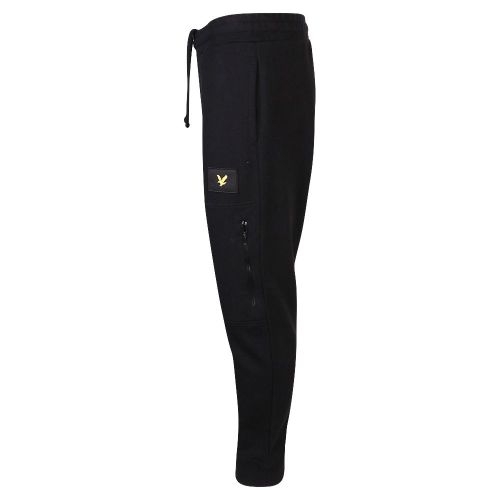 Mens Jet Black Pocket Sweat Pants 103391 by Lyle and Scott from Hurleys