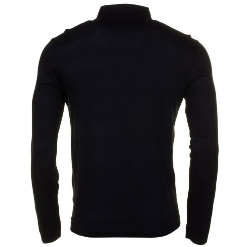 Mens Black Stapleton L/s Polo Shirt 63666 by Farah from Hurleys