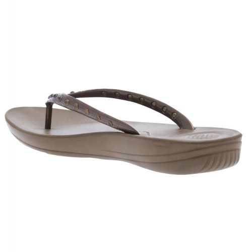 Womens Bronze Iqushion Crystal Flip Flops 23856 by FitFlop from Hurleys