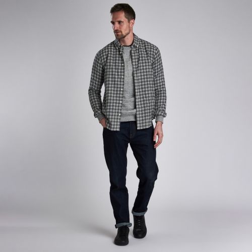 Mens Black Spacer Check L/s Shirt 46539 by Barbour International from Hurleys