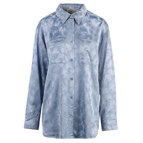 Womens Chambray Palm Jacquard Blouse 108128 by Michael Kors from Hurleys