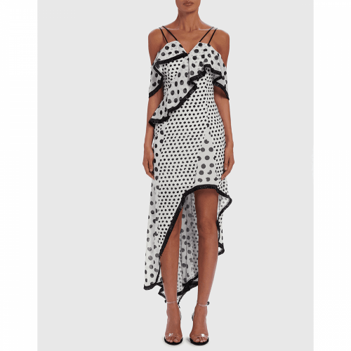 Womens White/Black Tallulah Spot Midi Dress 38486 by Forever Unique from Hurleys