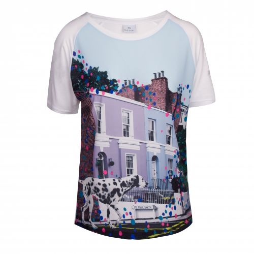 Womens Light Blue Dalmation Woven Front S/s T Shirt 40852 by PS Paul Smith from Hurleys