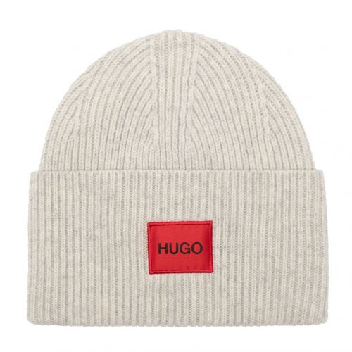 Mens Natural Xaff 4 Wool Beanie 96232 by HUGO from Hurleys