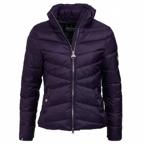 Womens Tempest Purple Dual Quilted Jacket 46610 by Barbour International from Hurleys