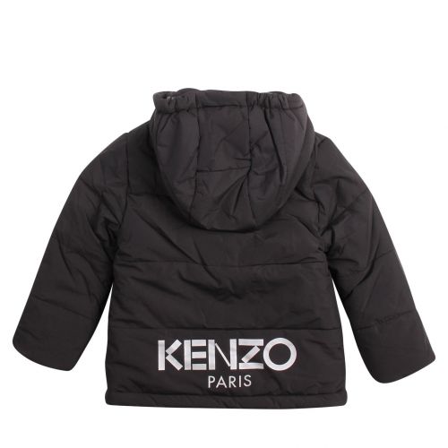 Black Keran Bis Padded Hooded Coat 76443 by Kenzo from Hurleys