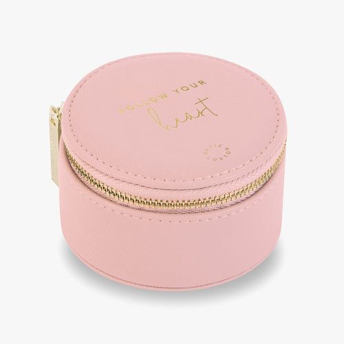 Womens Pink Your Heart Circle Jewellery Box 95048 by Katie Loxton from Hurleys