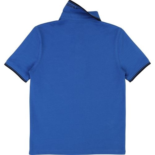 Boys Royal Blue Tipped S/s Polo Shirt 28385 by BOSS from Hurleys