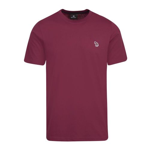 Mens Dark Red Classic Zebra Regular Fit S/s T Shirt 92636 by PS Paul Smith from Hurleys