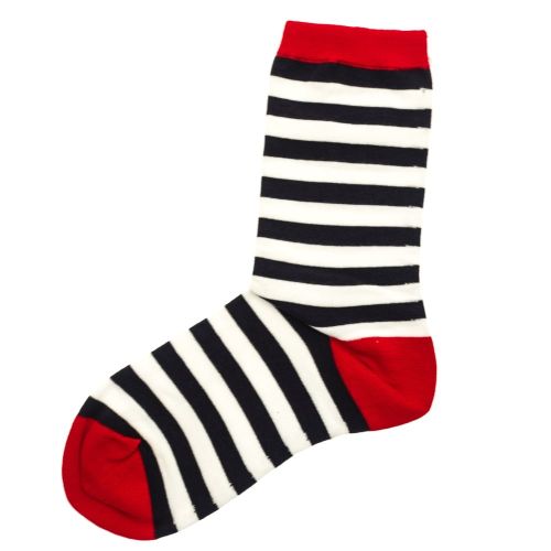 Womens Navy Beach Stripe Socks 72331 by Barbour from Hurleys