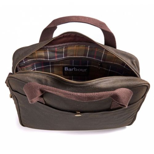 Mens Olive Longthorpe Laptop Bag 31511 by Barbour from Hurleys