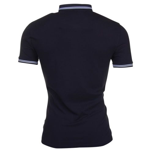 Mens Navy Tipped Regular Fit S/s Polo Shirt 69624 by Armani Jeans from Hurleys