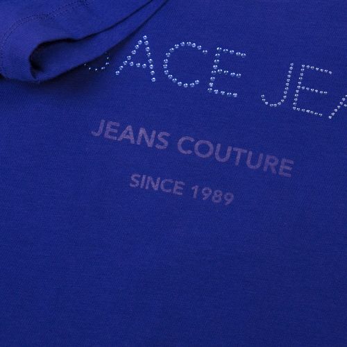 Womens Peacock Blue Jewel Logo S/s T Shirt 32517 by Versace Jeans from Hurleys
