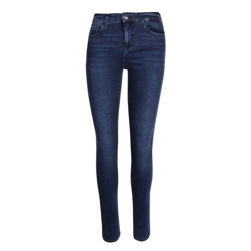 Womens Dark Blue J20 Mid Rise Skinny Jeans 55401 by Emporio Armani from Hurleys