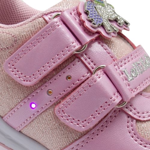 Girls Pink Colorissima Lights Trainers (24-35) 57631 by Lelli Kelly from Hurleys
